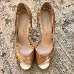 Caparros Darby Gold Heels